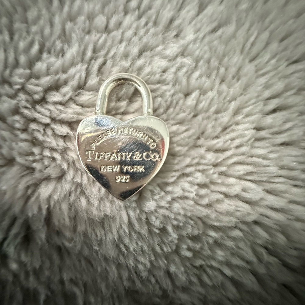 Tiffany & Co. Silver Heart Padlock Charm